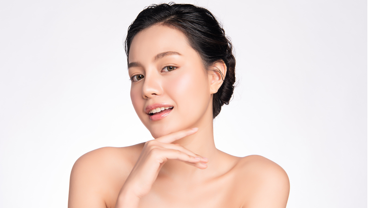 Facial Rejuvenation treatment model with glowing skin in WALNUT CREEK CA